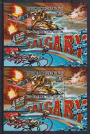 MADAGASCAR DENT+ NON DENT/IMPERF  OLYMPIQUES CALGARY 1988  YVERT N°BF39 ** MNH - Invierno 1988: Calgary