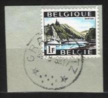 Belgique - N065 - Cachets à étoiles - Relais - GRANDMETZ - Sur N°1481 Vallée De L´Ourthe - Postmarks With Stars