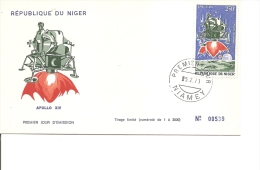 Espace -Apollo XIV ( FDC Du Niger De 1971 à Voir) - Afrika