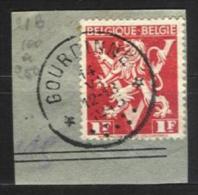Belgique - N074 - Cachets à étoiles - Relais - GOURDINNE - Sur N°680 Lion Héraldique Grand V - Bolli A Stelle