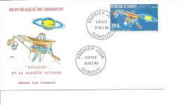 Espace -Voyager ( FDC De Djibouti De 1980 à Voir) - Afrique