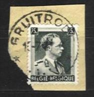 Belgique - N078 - Cachets à étoiles - Relais - GRUITRODE - Sur N° 480 Léopold III Col Ouvert - Postmarks With Stars