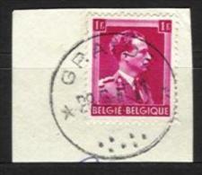 Belgique - N081 - Cachets à étoiles - Relais - GRAIDE - Sur N° 528 Leopold III Col Ouvert - Bolli A Stelle