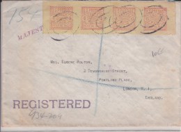 USA - 1933  - ENVELOPPE REGISTERED  - De NEW YORK à LONDON ( ENGLAND ) - - Brieven En Documenten