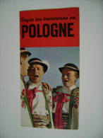 POLOGNE   TOURISTIQUES  TOURISME      VECCHIA  BROCHURE DEPLIANT TURISMO - Turismo, Viaggi