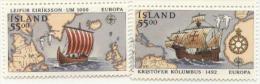 Mint Stamps  Eupopa CEPT 1992 Ships From Iceland - 1992