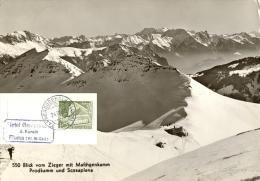 Flumserberge - Blick Vom Zieger Mit Maschgenkamm, Prodkamm Und Scesaplana        1955 - Flums