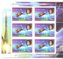 2013.  Kyrgyzstan, Space, V. Tereshkova, 50y Of  Flight In Space, Sheetlet Perforated, Mint/** - Kirghizistan