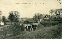 Condé Sur L'Escault Pont Sur Le Jars Et Porte De Tournay - Conde Sur Escaut