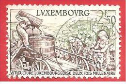 LUSSEMBURGO - LUXEMBOURG - USATO - 1958 - TURISMO - Viticoltura Lussemburghese - 2,50 Fr. - Michel LU 594 - Gebraucht