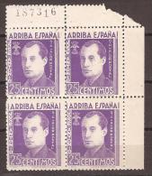 FET37-LM100TLN.Sin Valor Postal..JOSE ANTONIO PRIMO DE RIBERA.Falange.1938. (Galvez 37**)en Nuevo.RARO - Nationalistische Ausgaben