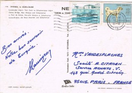 3981. Postal BURSA (Turquia) 1974. Istambul, Pont De Galata - Briefe U. Dokumente