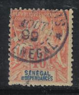 R917 - SENEGAL 1892 , 40 Cent N. 17 - Gebruikt