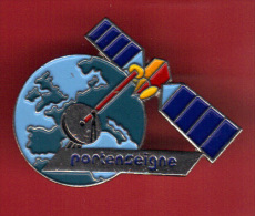 29630-Pin's .Satellite.portenseigne.e Space.nasa.teledifusion. - Ruimtevaart