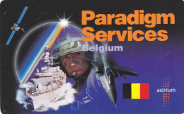 Carte Prepaid Paradigm Services Militair Used Très Rare ! - GSM-Kaarten, Herlaadbaar & Voorafbetaald