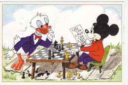 CPA CHESS, ECHECS, DISNEY CHARACTERS PLAYING CHESS, 2X - Chess