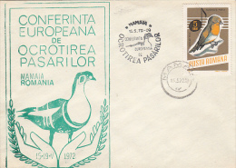 BIRDS, SEAGULLS, BIRDS PROTECTION, SPECIAL COVER, 1972, ROMANIA - Möwen