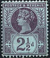 GREAT BRITAIN 1887 VICTORIA 2-1/2d. SC#114//SG#201 FRESH  OG MLH  CV.£25 (DEL01) - Nuevos