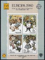 GREAT BRITAIN 1979 IYC S/S EUROPA OVPT LUFTHANSA VF MNH SCARCE ANIMALS (DEB02) - Blocs-feuillets