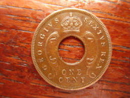 BRITISH EAST AFRICA USED ONE CENT COIN BRONZE Of 1952 H. - Ostafrika Und Herrschaft Von Uganda