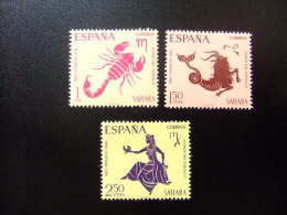 SAHARA ESPAÑOL Año 1968 - Edifil Nº 265 / 267 ** MNH - SIGNOS DEL ZODIACO --Yvert &Tellier Nº 251 / 253 ** MNH - Astrology