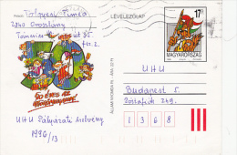 CHILDRENS DRAWING, PC STATIONERY, ENTIERE POSTAUX, 1996, HUNGARY - Ganzsachen