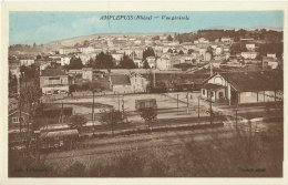 AMPLEPUIS RHONE VUE GENERALE - 1ER PLAN VOIE FERRÉE SNCF GARE WAGONS - Coll. GUILLAUMEE NON ECRITE - Amplepuis