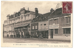 Cpa: 76 DUCLAIR (ar. Rouen) Poste, Hôtel De La Poste (Epicerie D. George) N° 17 - Duclair