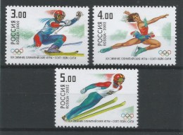 Russia 2002 Winter Olympic Games In Salt Lake City Mountain Skiing Figure Skating Ski Jumping Sports MNH Michel 956-958 - Winter 2002: Salt Lake City