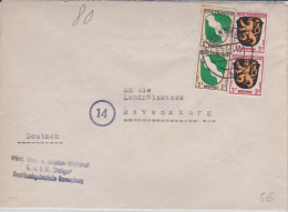 ZOF -  1946 -   ENVELOPPE  De RAVENSBURG - Emissioni Generali