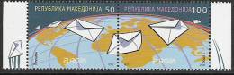 2008 Macedonien Mi. 458-9** MNH  Europa: Der Brief - 2008