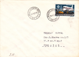 BRASOV ,COPSA MICA,PLANE, SPECIAL COVER,1985, ROMANIA - Lettres & Documents