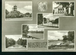 Neustrelitz MB Marktplatz Stadtpark Gutenbergstraße See Wappen 1966 - Neustrelitz