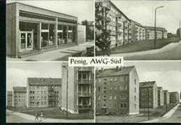 Penig Sachsen MB AWG-Süd Siedlung Kaufhalle Wohngebiet 1968 Sw - Penig