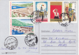 PRO TV,PIONEER, NICE FRANKING, 5 STAMPS ON COVER,1996, ROMANIA - Brieven En Documenten