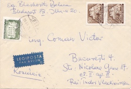 4 STAMPS ON COVER, SPECIAL COVER,1963, HUNGARY - Briefe U. Dokumente