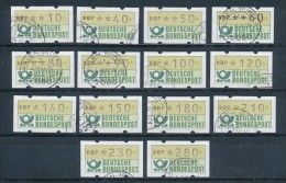 Bund ATM 1981 14 Werte 10 .. 280 Gestempelt Kpl. - Machine Labels [ATM]