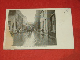 CHATELET  - Rue Du Rivage  - Inondations Du 27 Février 1906 (face Abîmée)  -  1906 - Châtelet
