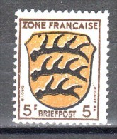 ALLEMAGNE - ZONE FRANCAISE - Timbre N°3 Neuf - Other & Unclassified