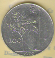 ITALIA 100 LIRE 1970 FDC - 100 Lire