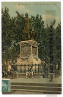 - 19 - PERPIGNAN - Statue De François Arago, Splendide Animation, Enfants, Norvégiennes?, écrite, Craquelure, BE, Scans. - Perpignan