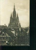 Ulm A.D. Blick Von Osten Fachwerkhäuser Münster Sw 26.11.1926 Nach Cannstatt - Ulm