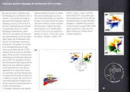 Liechtenstein 2012 - Philatelic Magazine - 24 Pages - London Olympic Games - JO - Jeux Olympiques Londres - Eté 2012: Londres