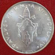 VATICANO VATIKAN VATICAN - 1974 -   500 Lire - KM 123 - Paulus VI - Silver Argent Zilber - UNC - Vatikan