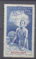 MAURITANIE  P.A. N° 9 XX Quinzaine Impériale 1 F 20 + 1 F 80 Bleu Et Rouge Sans Charnière, TB - Unused Stamps
