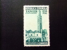 TANGER  Año 1937      -- Edifil Nº 1 ** MNH Beneficiencia (hogar Escuela De  Huerfanos De Correos) MEZQUITA DE LOS SUSIS - Spanish Morocco