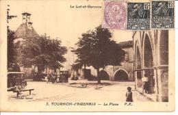 TOURNON D'AGENAIS,LA PLACE,ANIMATION ,A VOIR !!  REF 33575 - Tournon D'Agenais