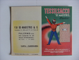 Calendarietto TESSILSACCO "De Magistris" 1952 - Carta E Cacelleria. PALERMO - Klein Formaat: 1941-60