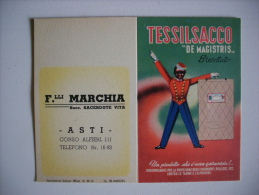 Calendarietto TESSILSACCO "De Magistris" 1952 - F.lli MARCHIA. ASTI - Kleinformat : 1941-60