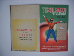 Calendarietto TESSILSACCO "De Magistris" 1952 - Carraro &C. FIRENZE - Klein Formaat: 1941-60